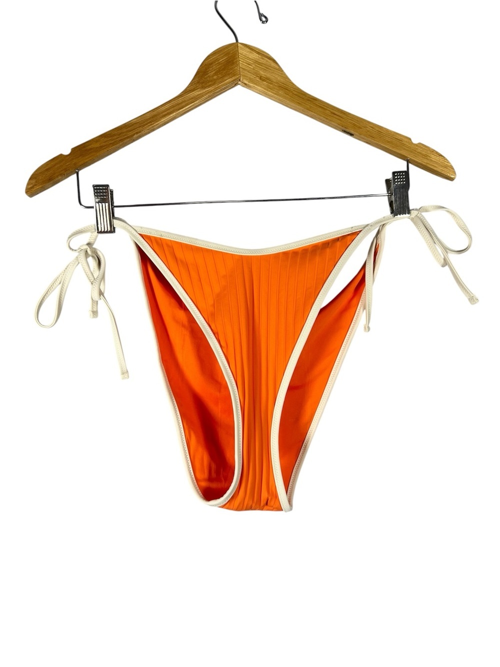 Aerie Cheekiest Ribbed Outline Tie Swim Bikini Bottoms New with Flaw XL